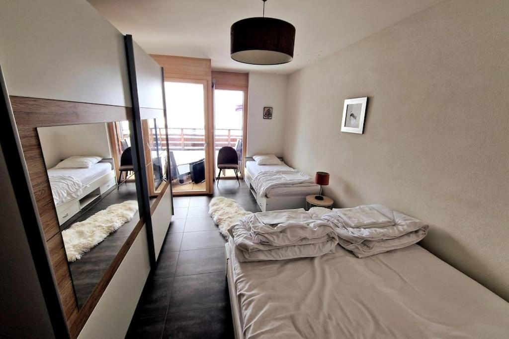 Superbe Appartement Champex-Lac Avec Piscine Et Sauna Bagian luar foto