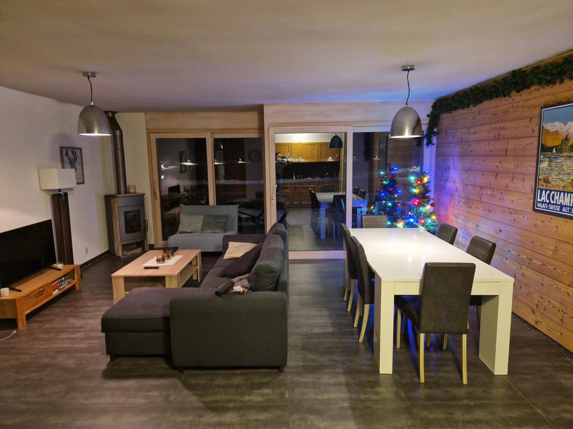 Superbe Appartement Champex-Lac Avec Piscine Et Sauna Bagian luar foto